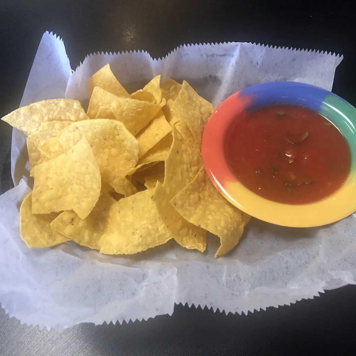 Fried Tortilla Chips with Fresh Salsa