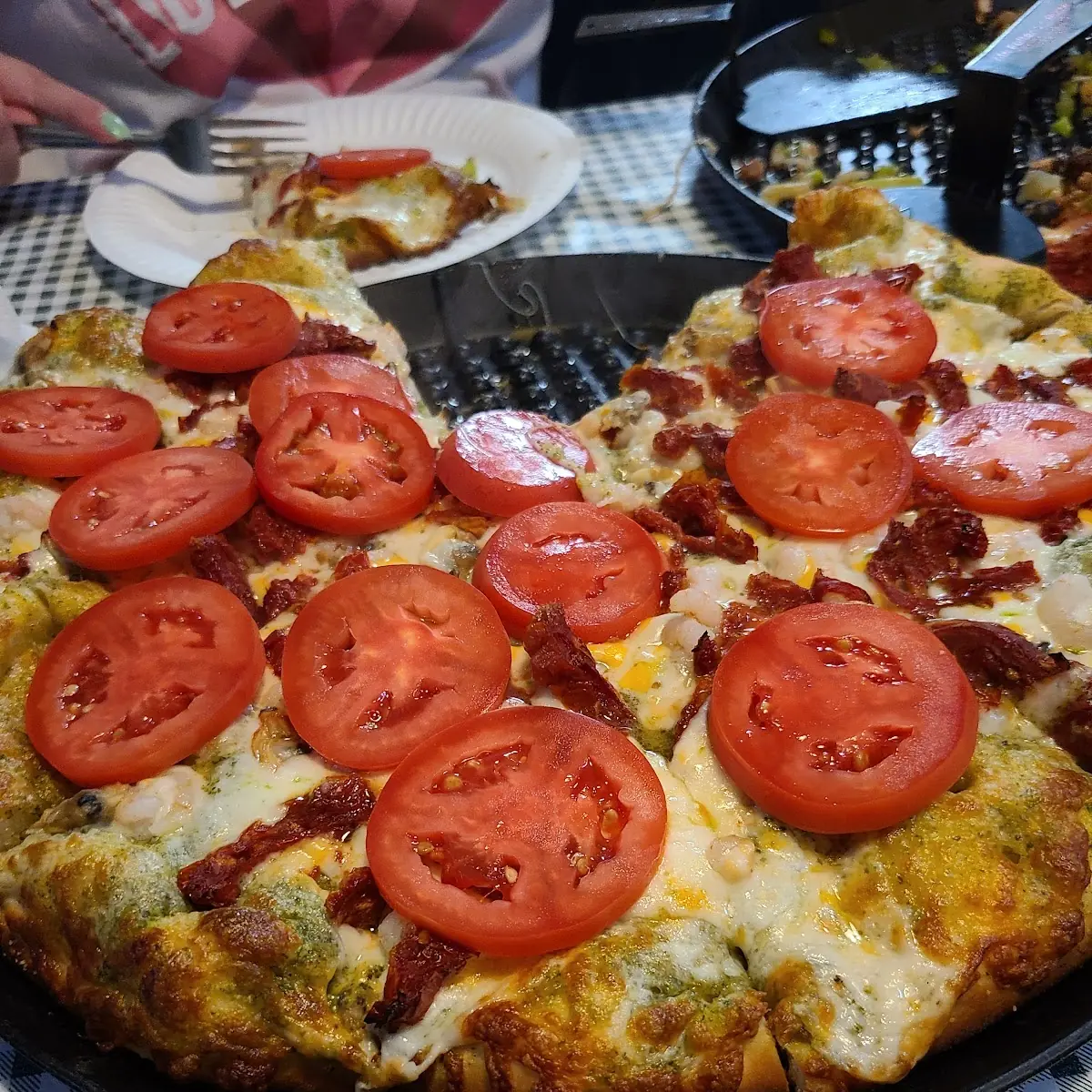 Seafood Pesto Pizza