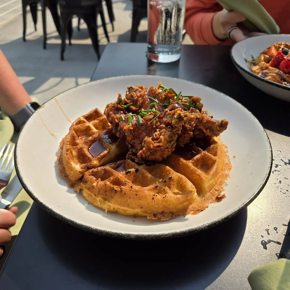 Spicy Chicken and Waffles