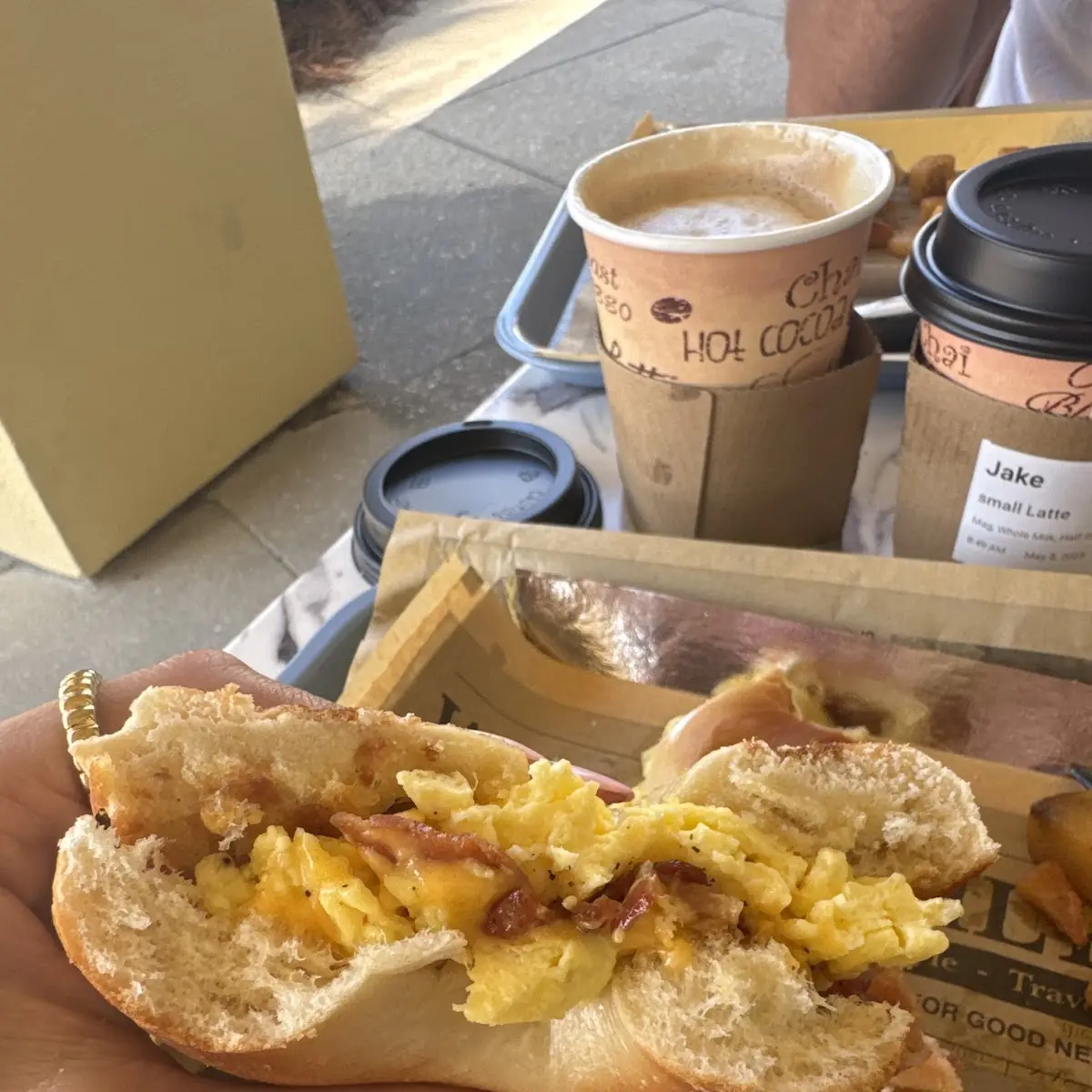 Scrambled Egg Bagel
