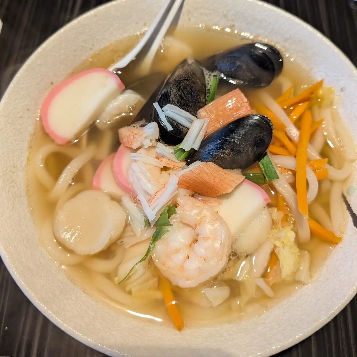 Seafood Yaka Udon Soup
