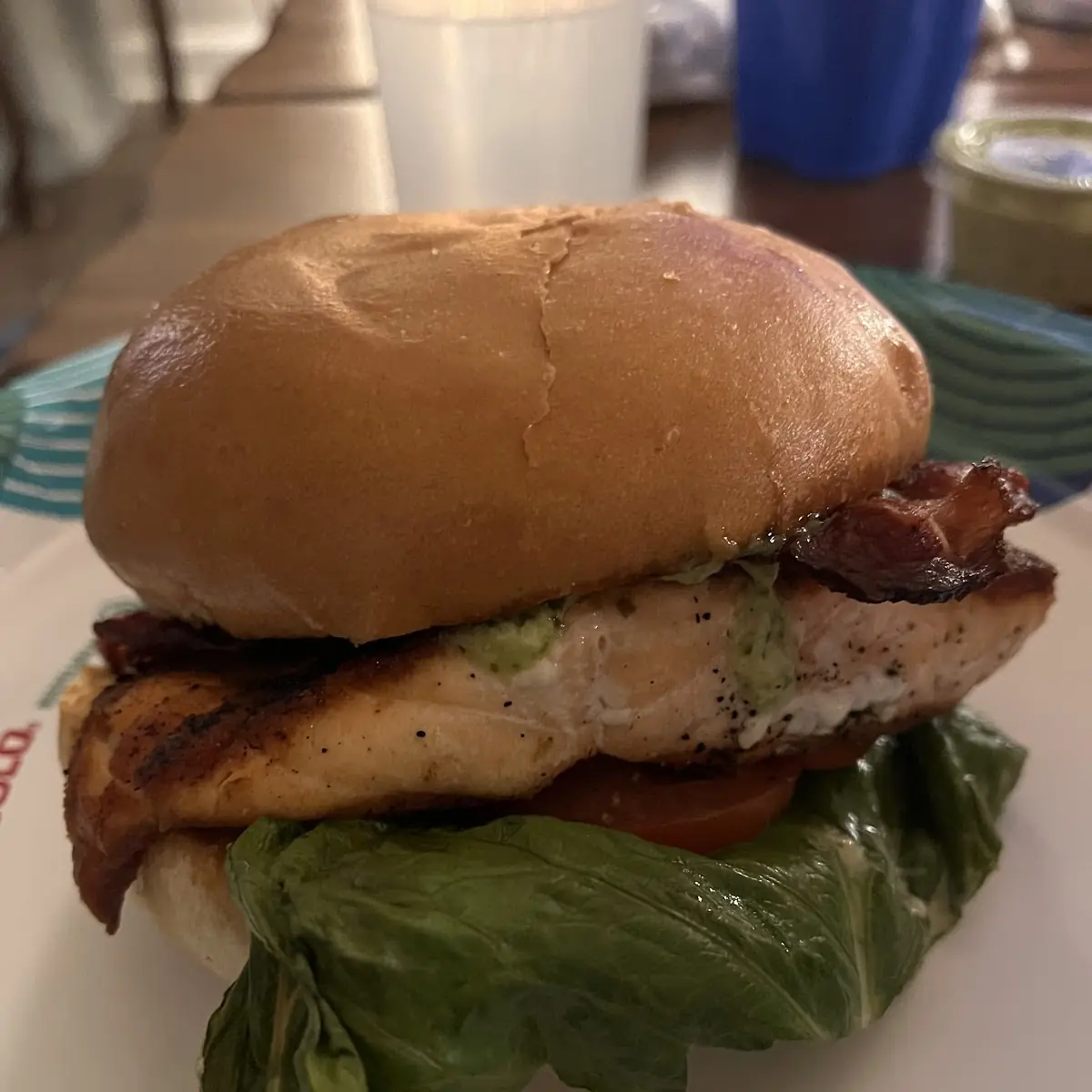 Salmon Burger to Go