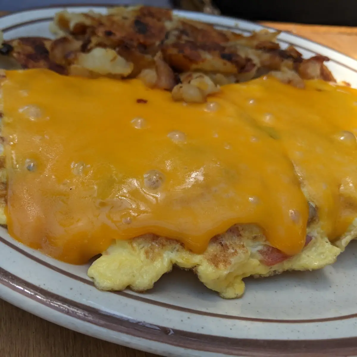Meat Lovers Omelette Breakfast