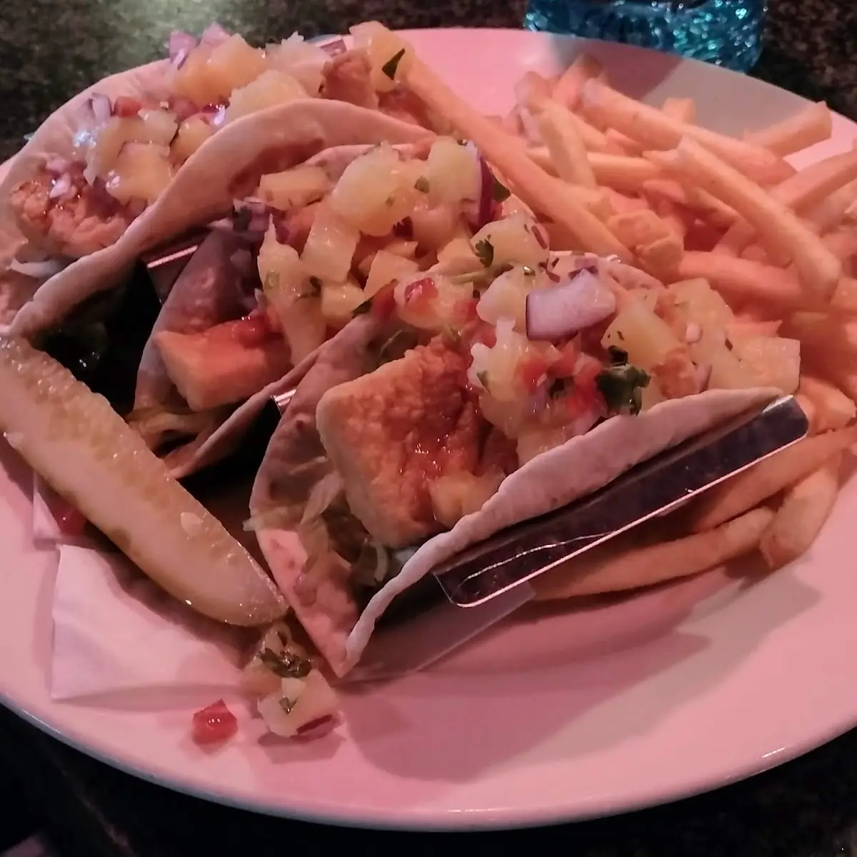 Fish Tacos with Fries