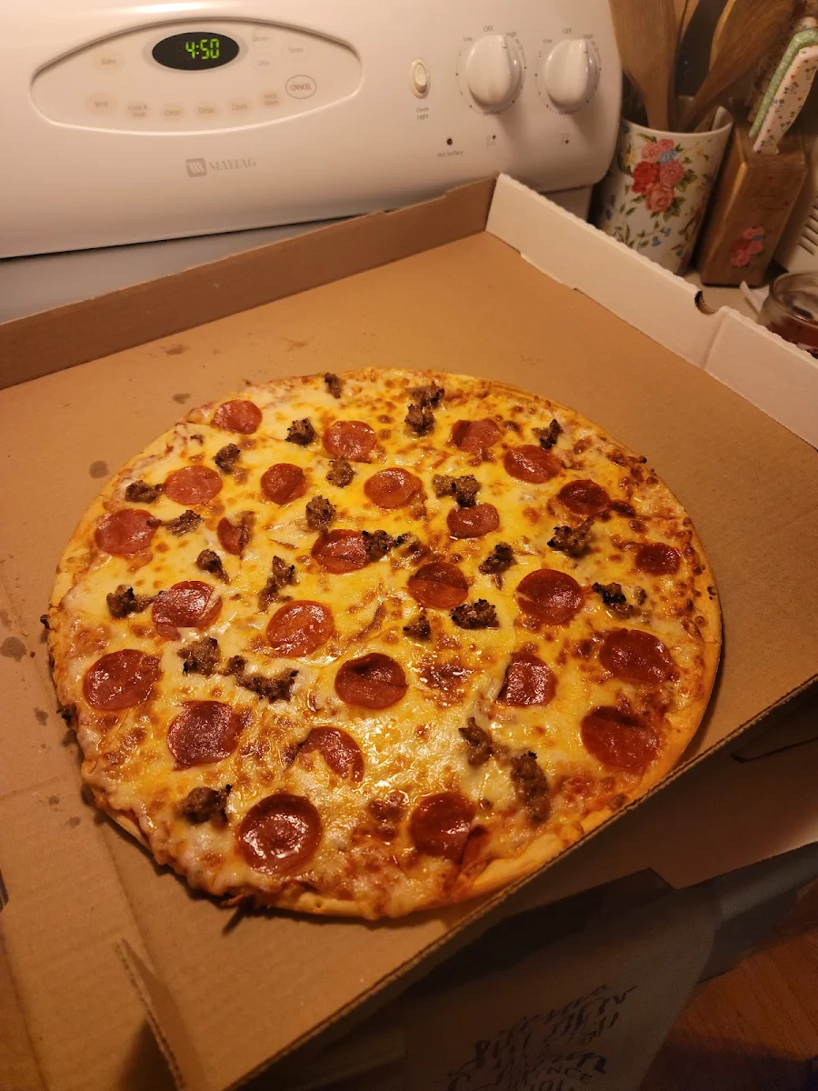 Sausage and Pepperoni Pizza