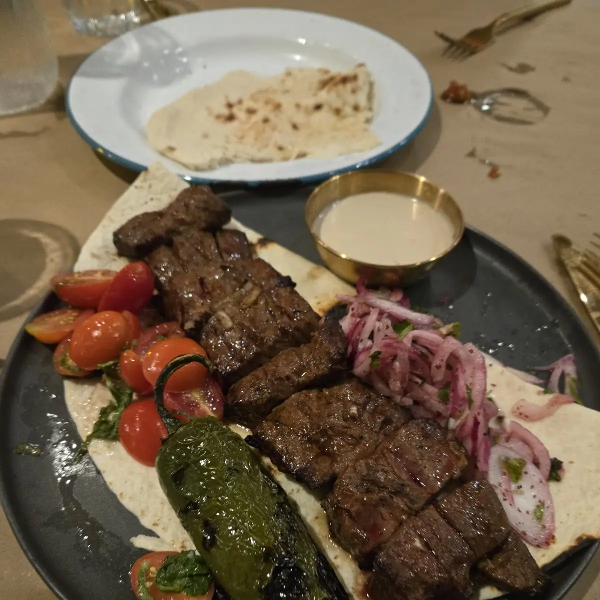 Ground Beef Kebab and Pargiyot Combo