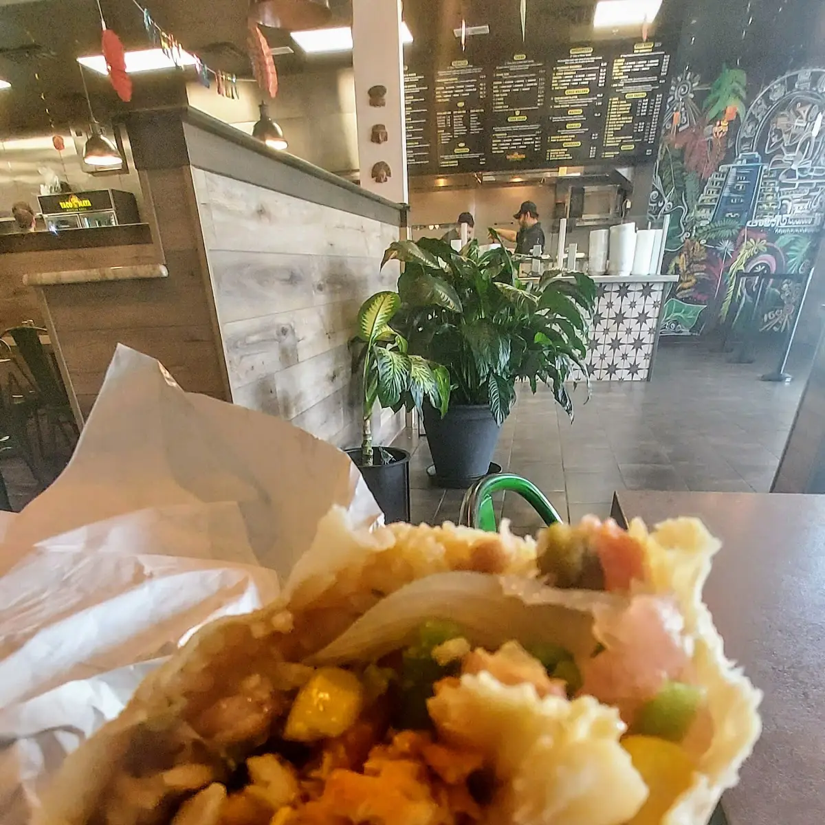 Chicken Al Pastor Burrito