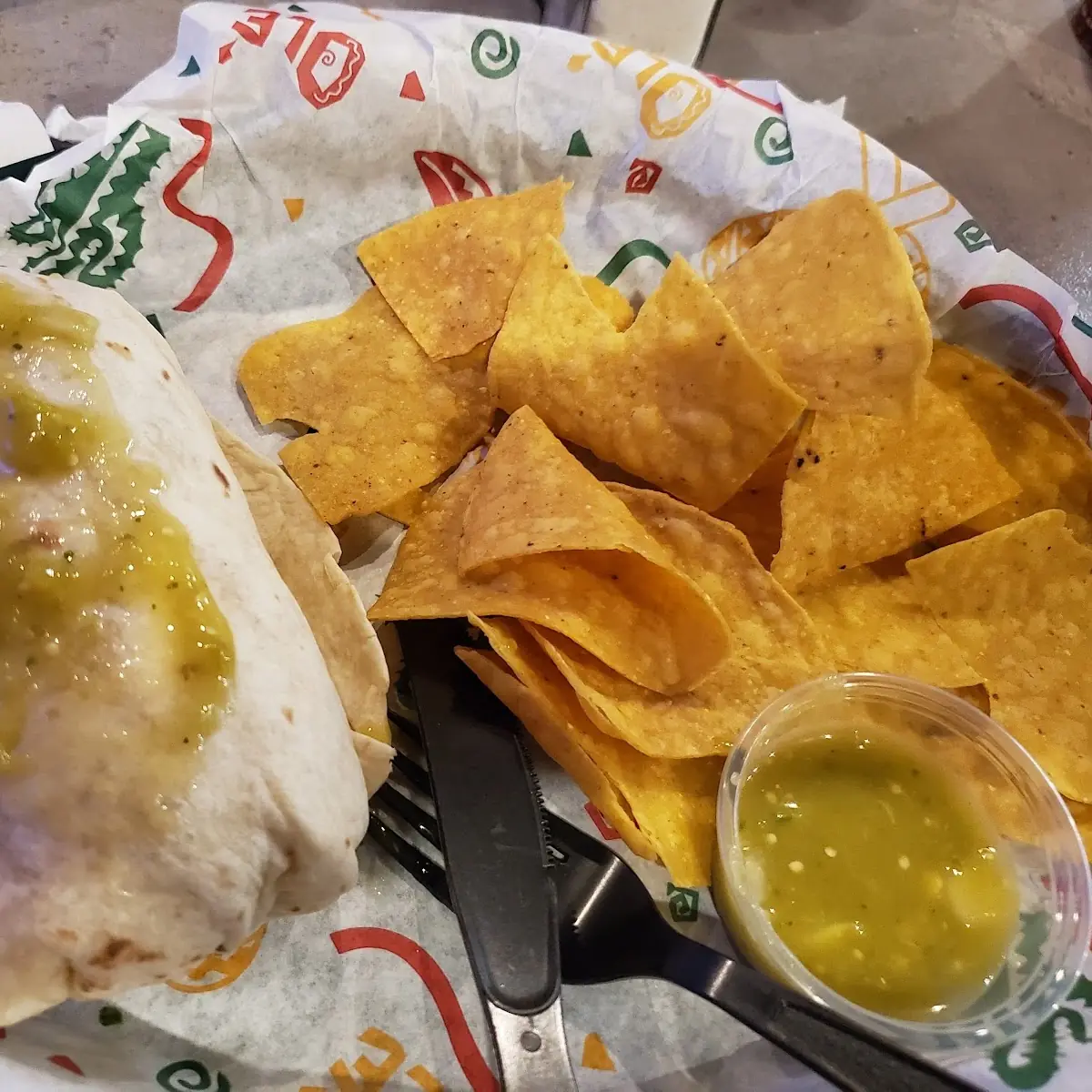 Shredded Chicken Burrito