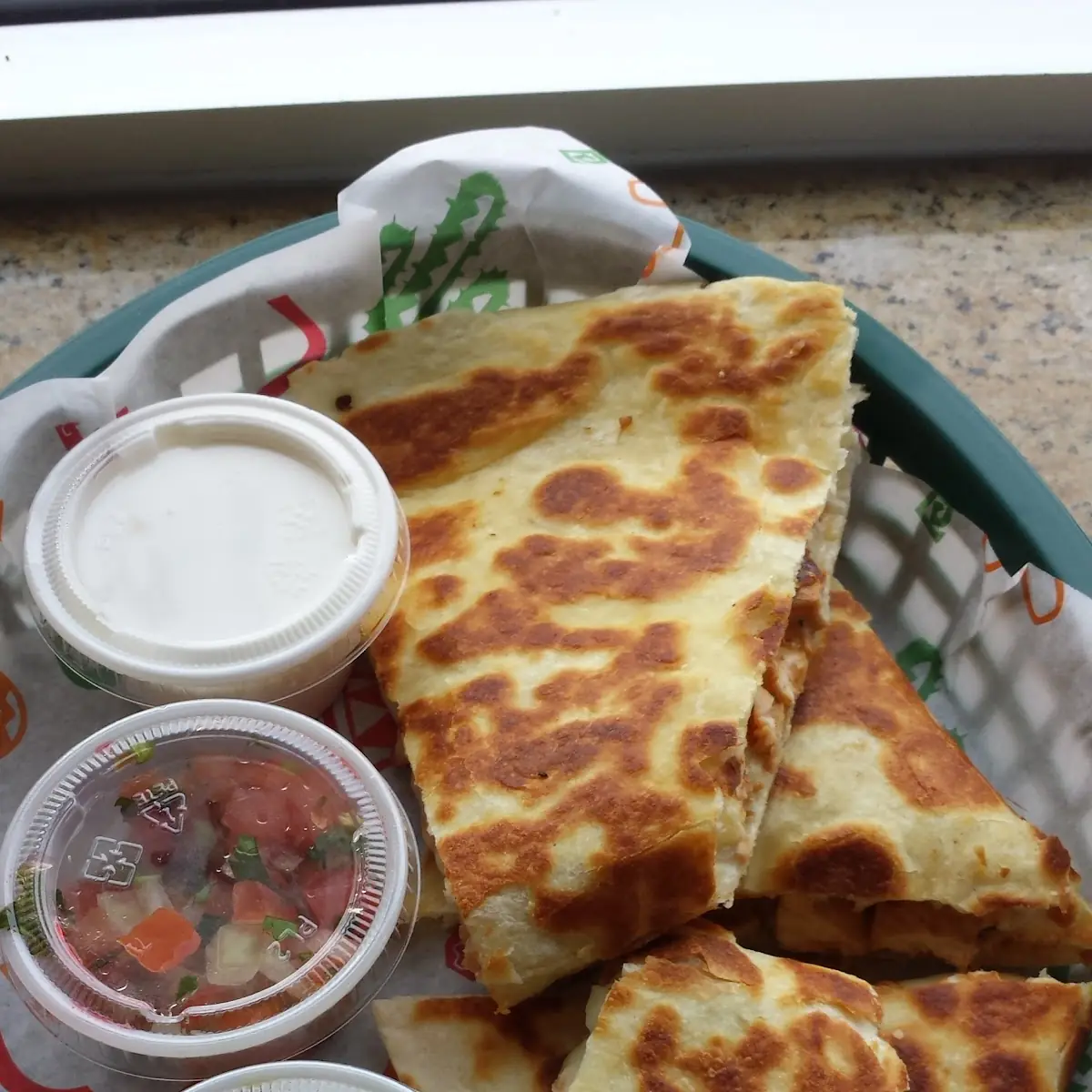 Shredded Chicken Quesadilla
