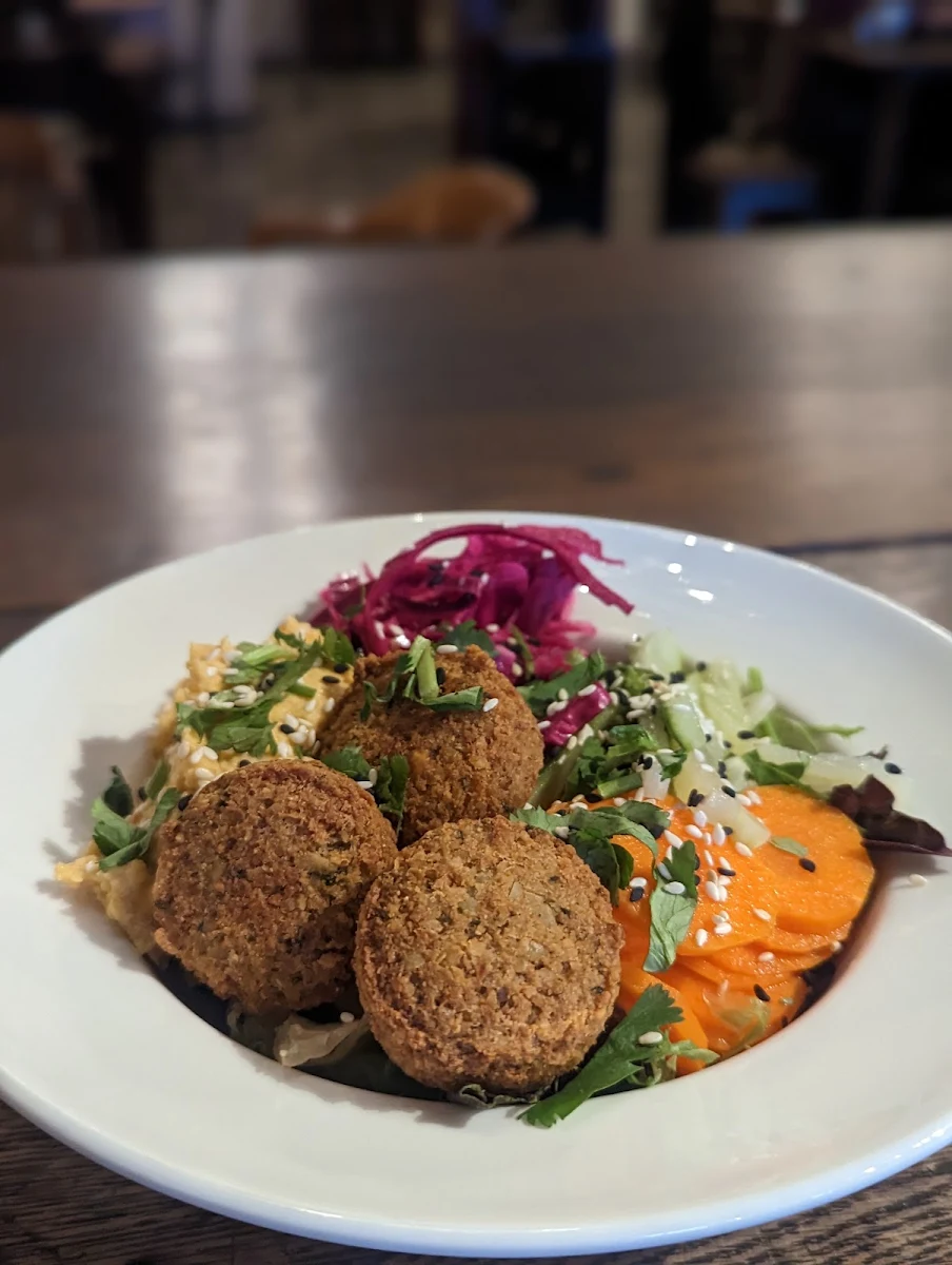 Vegan Falafel Bowl, River City Coffee Roasters, Bakery and Eatery