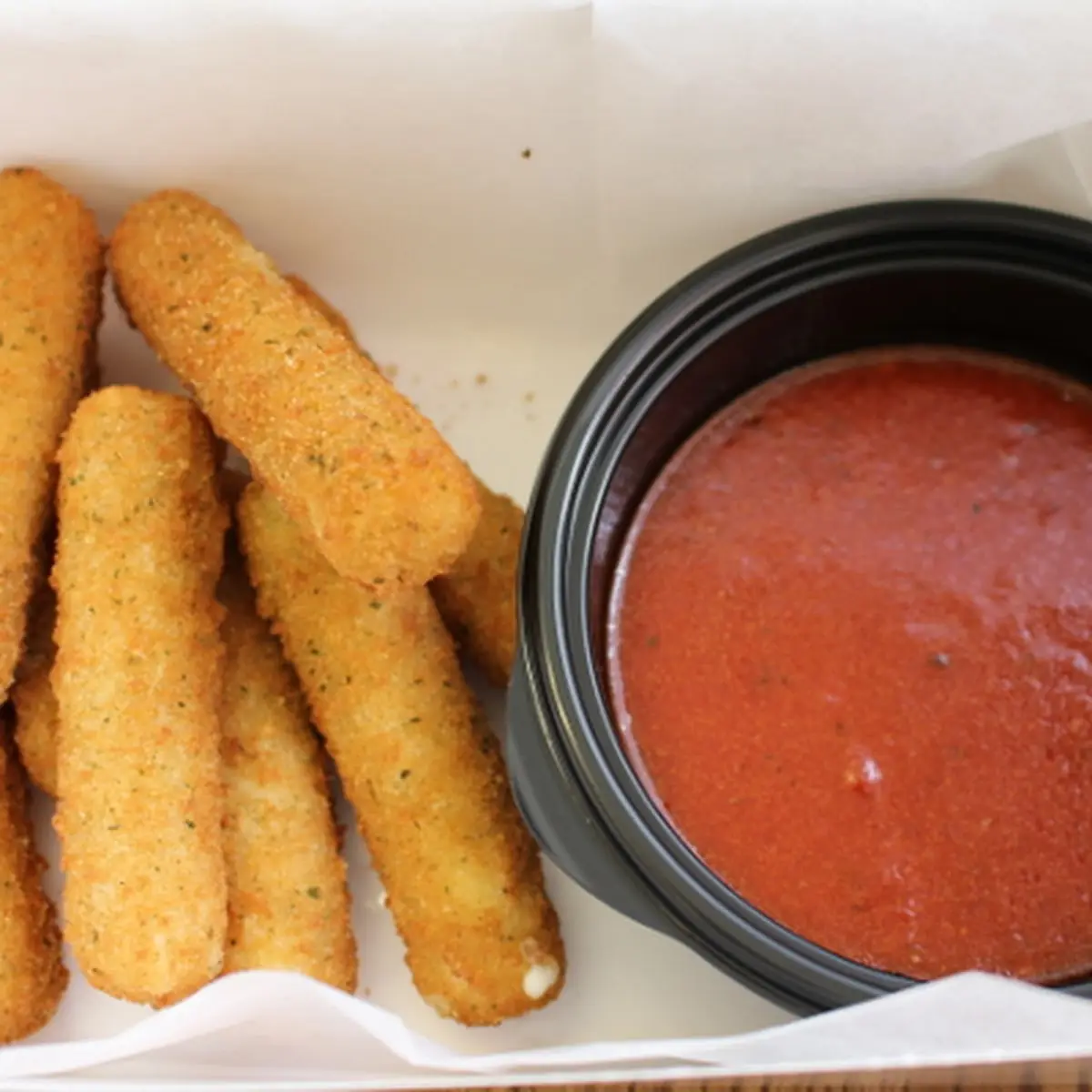 Mozzarella Sticks with Red Sauce
