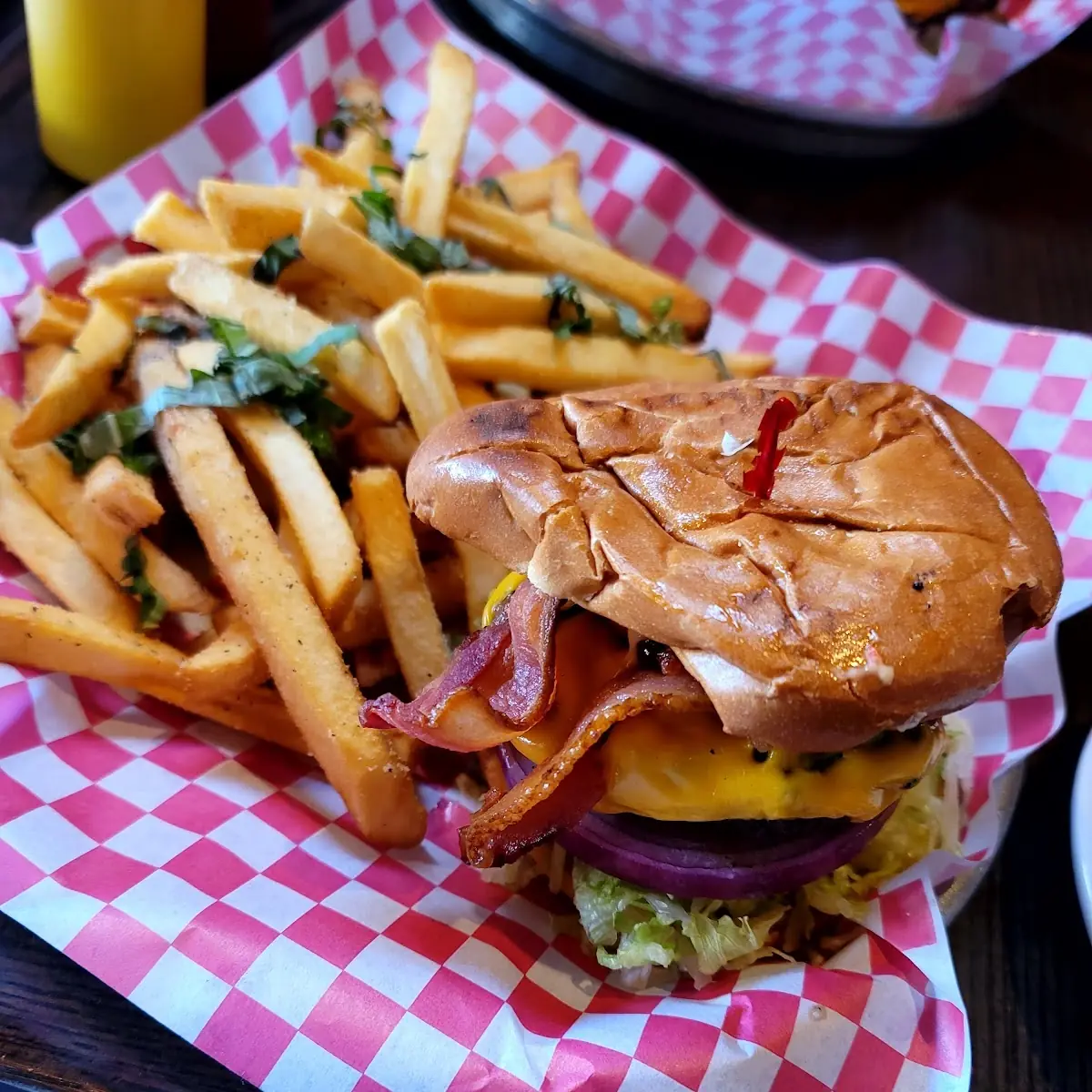 Bacon Cheeseburger with Fries