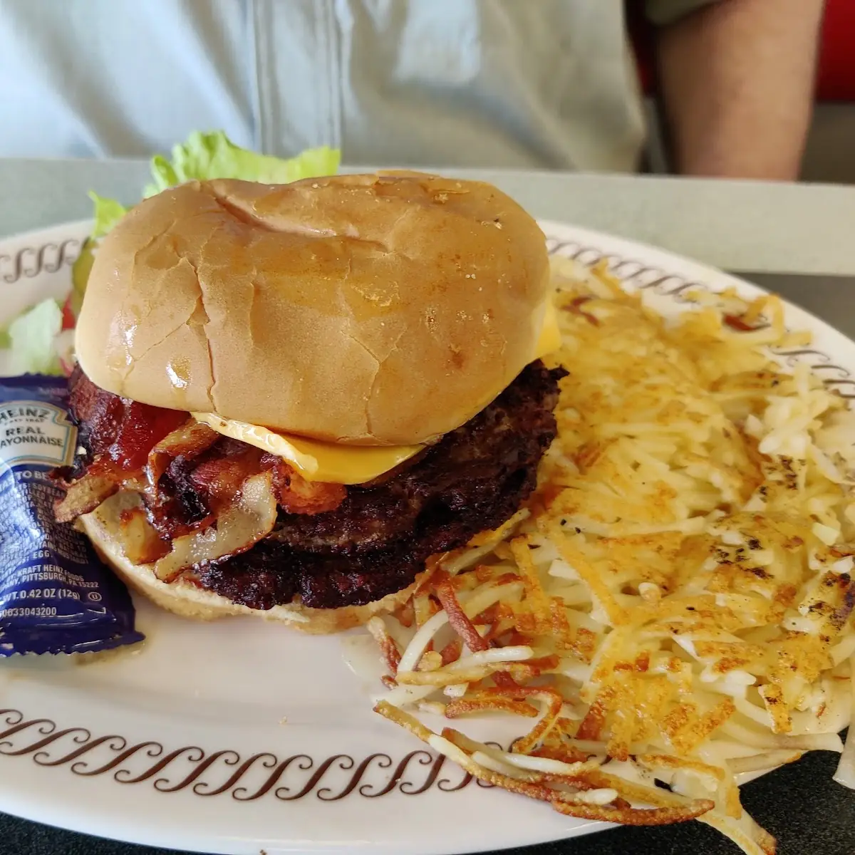 Cheese Burger and Fries