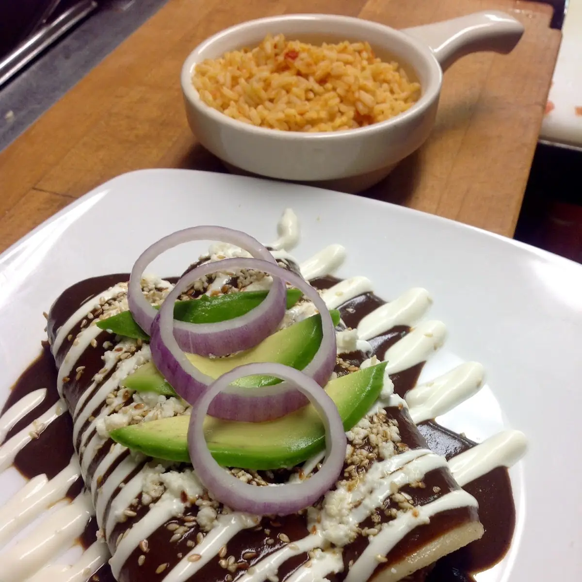 Mole Enchiladas