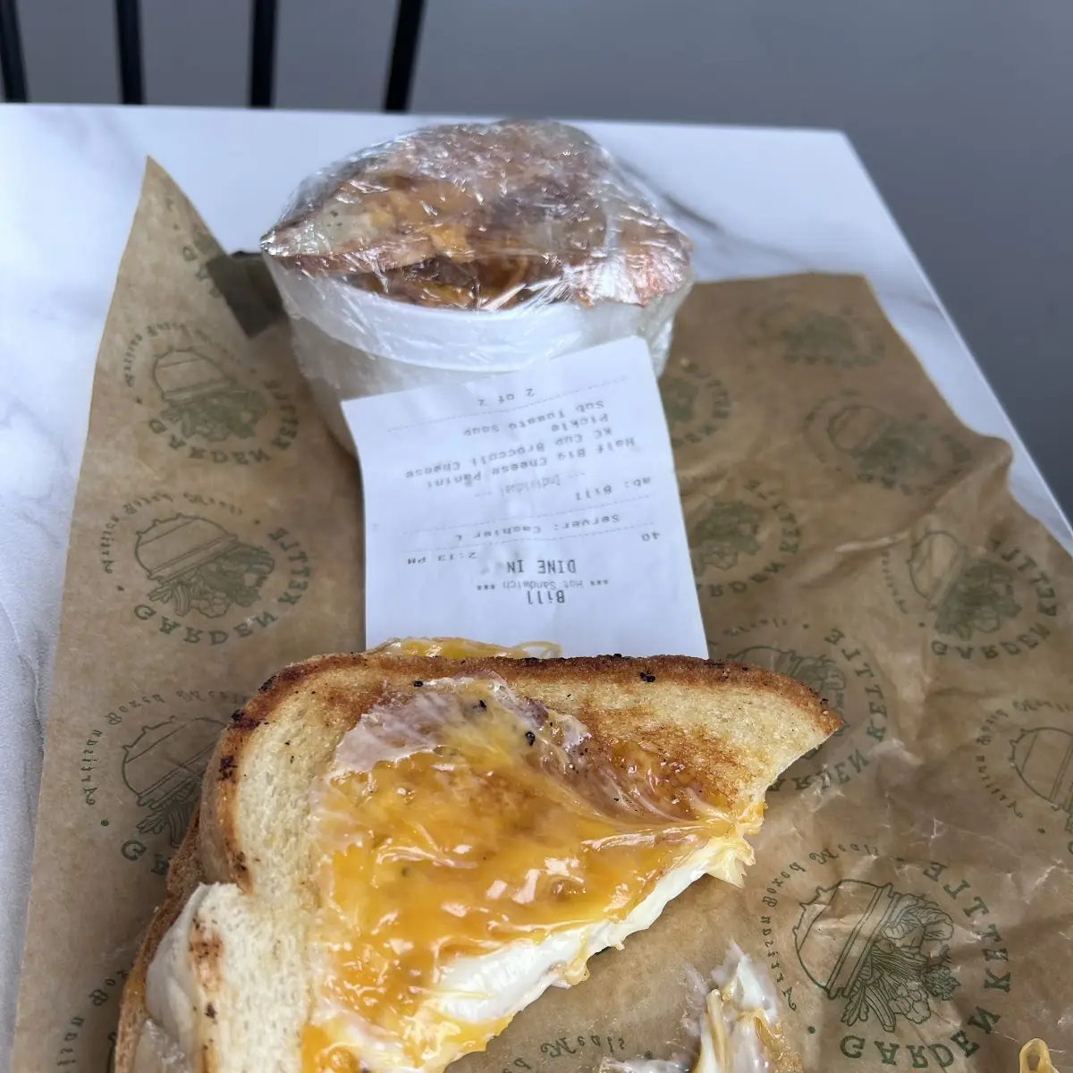 Cheese Panini and Tomato Soup