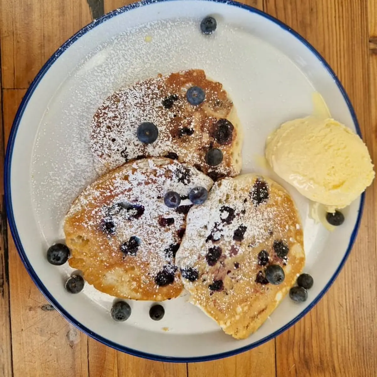 Pancakes with Vanilla Ice-Cream
