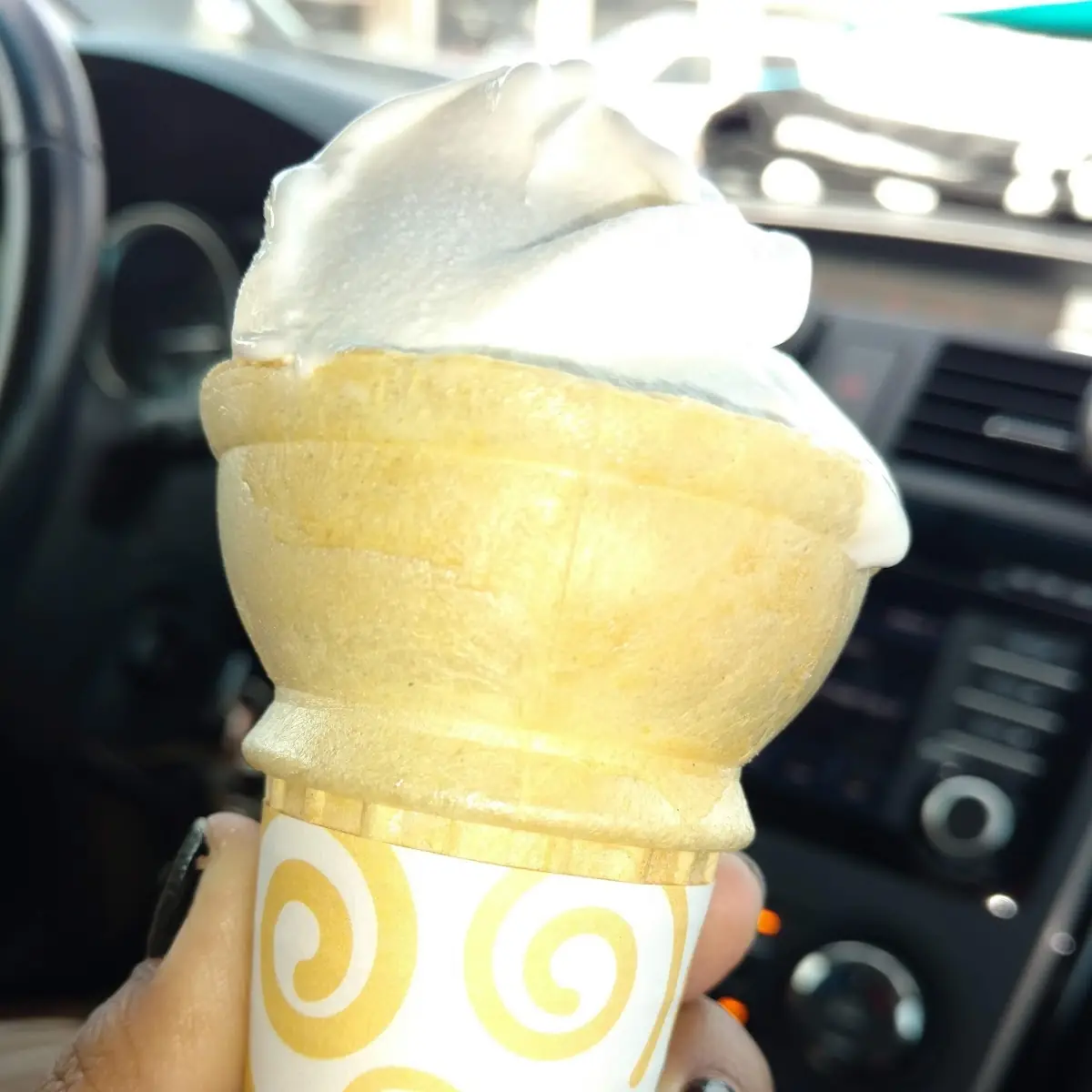 Vanilla Soft Serve Ice Cream Cone
