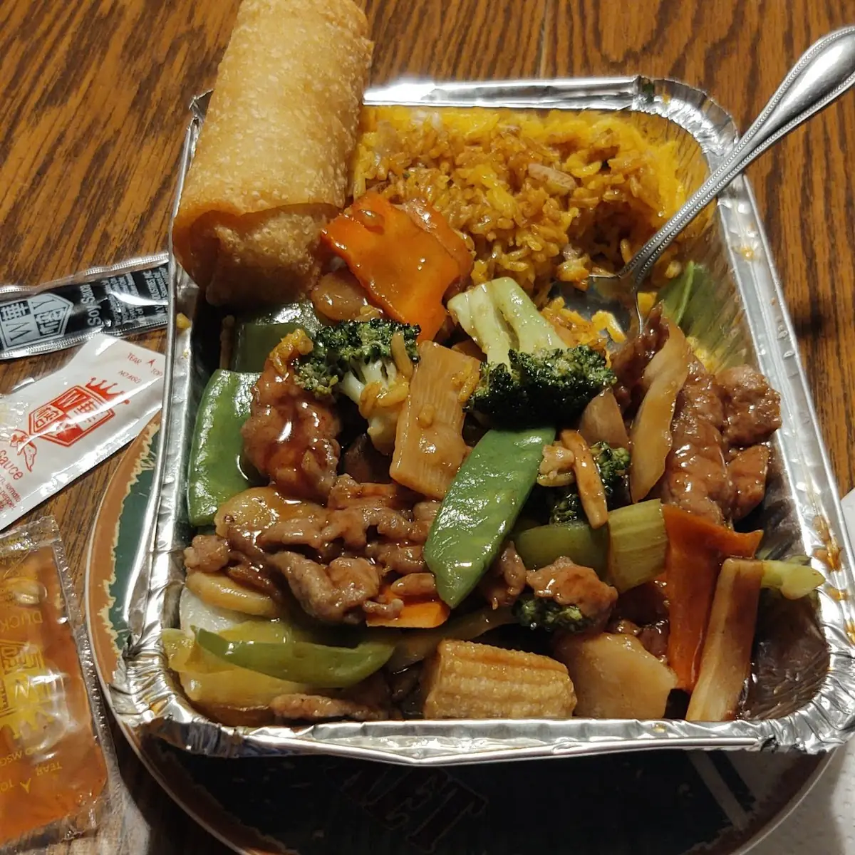 Beef and Chinese Vegetables Fried Rice