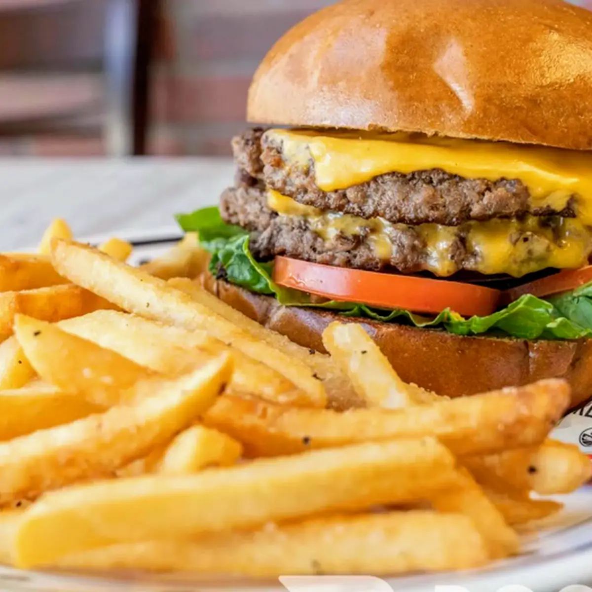 Cheese Burger with Fries