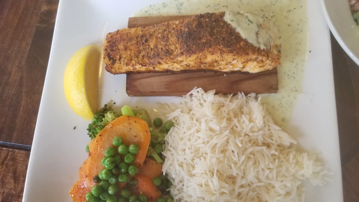 Cedar Plank Salmon, Wixan's Bridge Restaurant