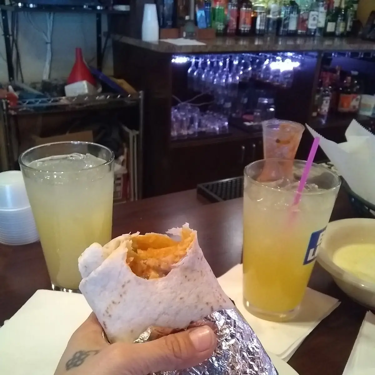 Steak and Chicken Burrito