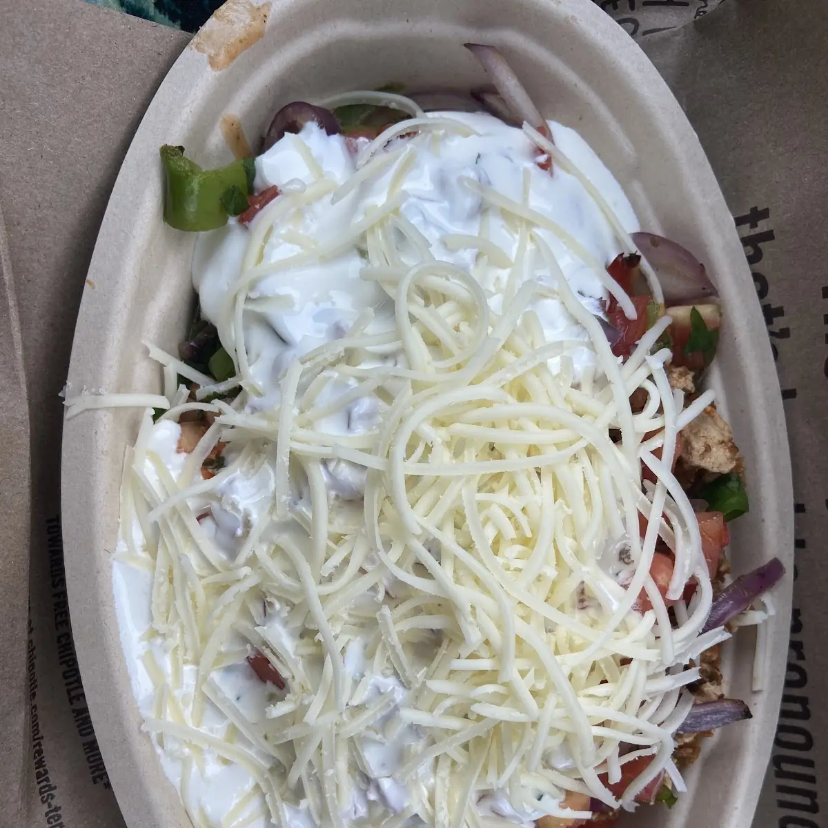 Vegan Protein Bowl with Sour Cream & Cheese