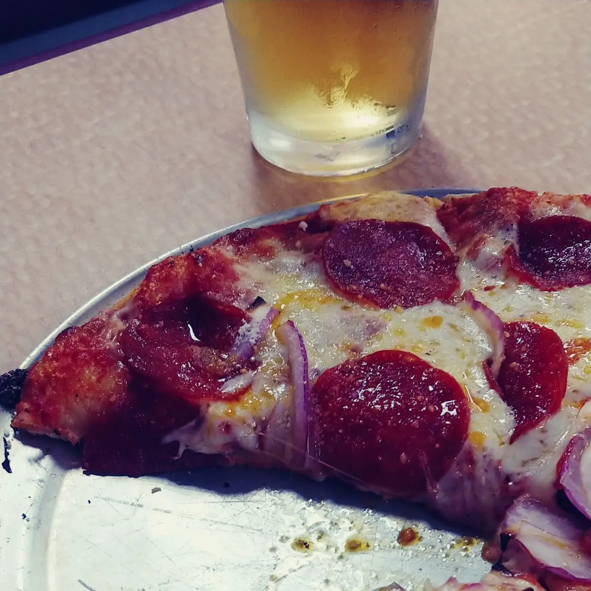 Thin Crust Pepperoni with Onion