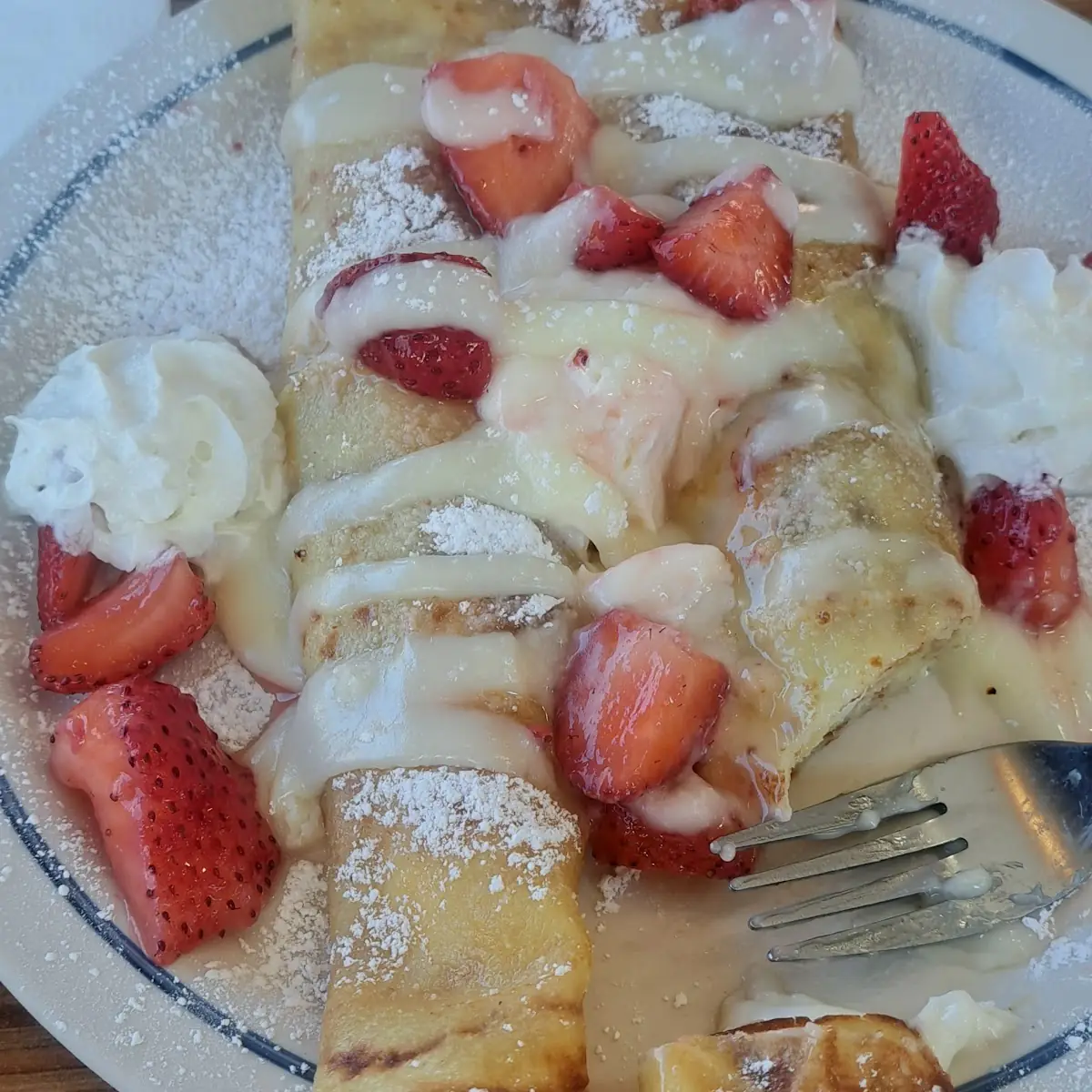 Crisp Cream Cheese Feeling and Strawberries
