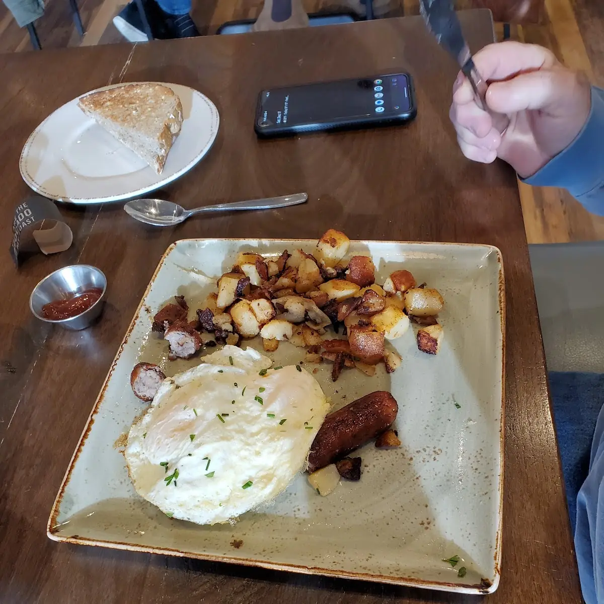 Poached Eggs and Hash Browns