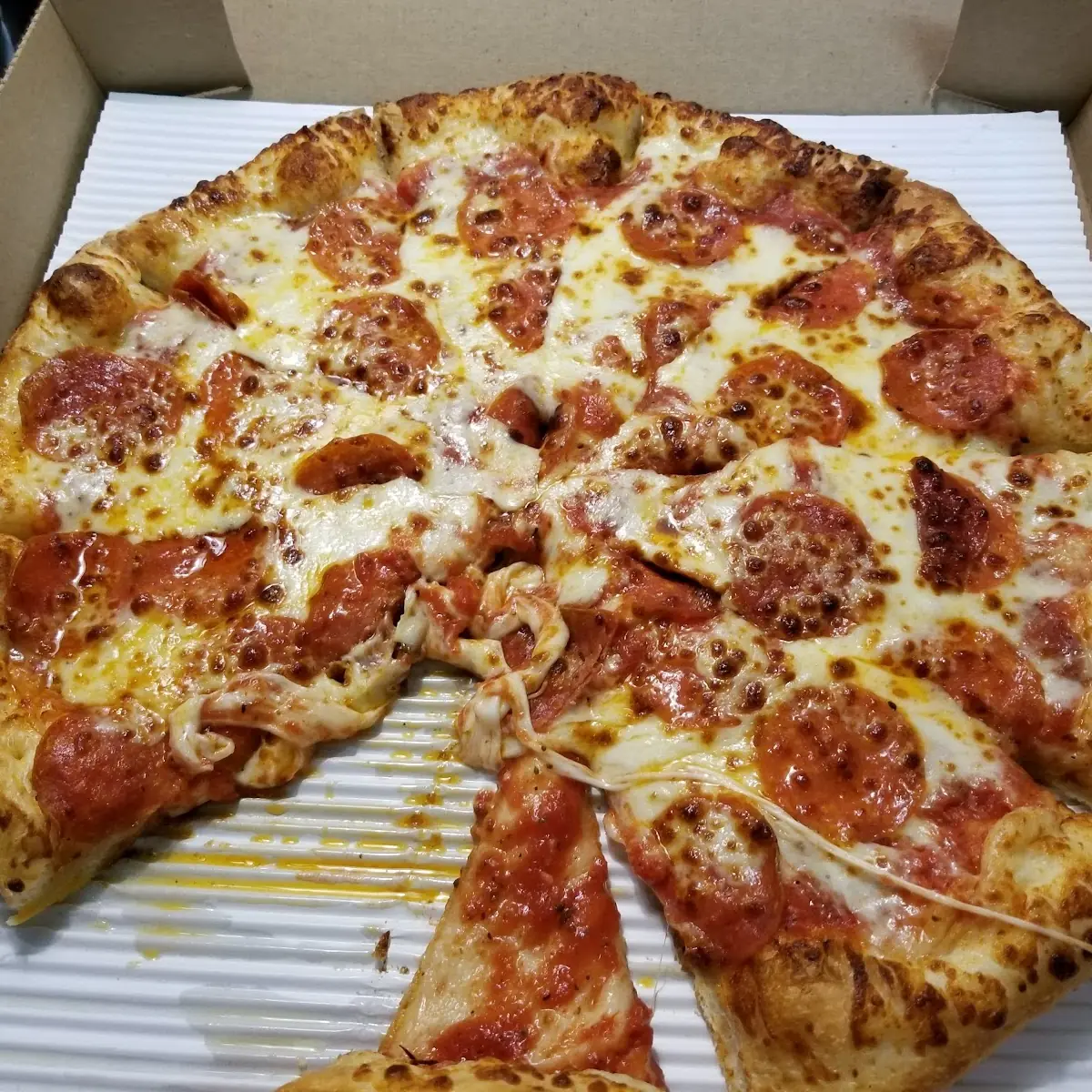Old World Style Pepperoni Pizza - Round Hand Tossed Crust