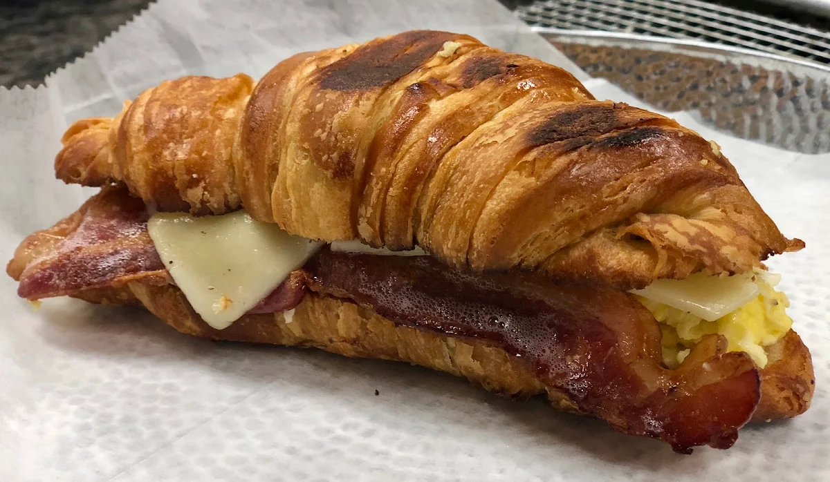 Bacon Egg & Swiss Breakfast Croissant