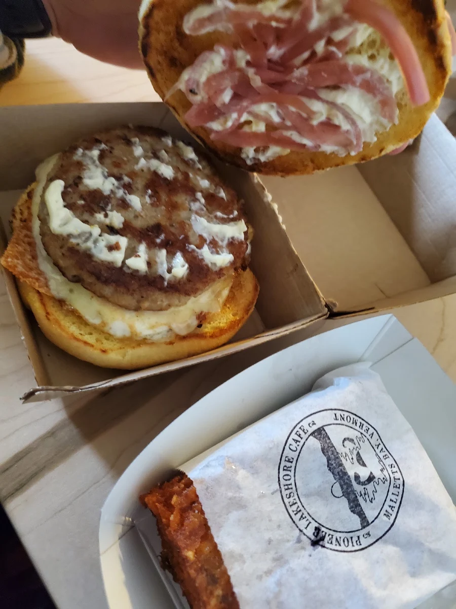 Breakfast Sandwich on a Brioche Bun