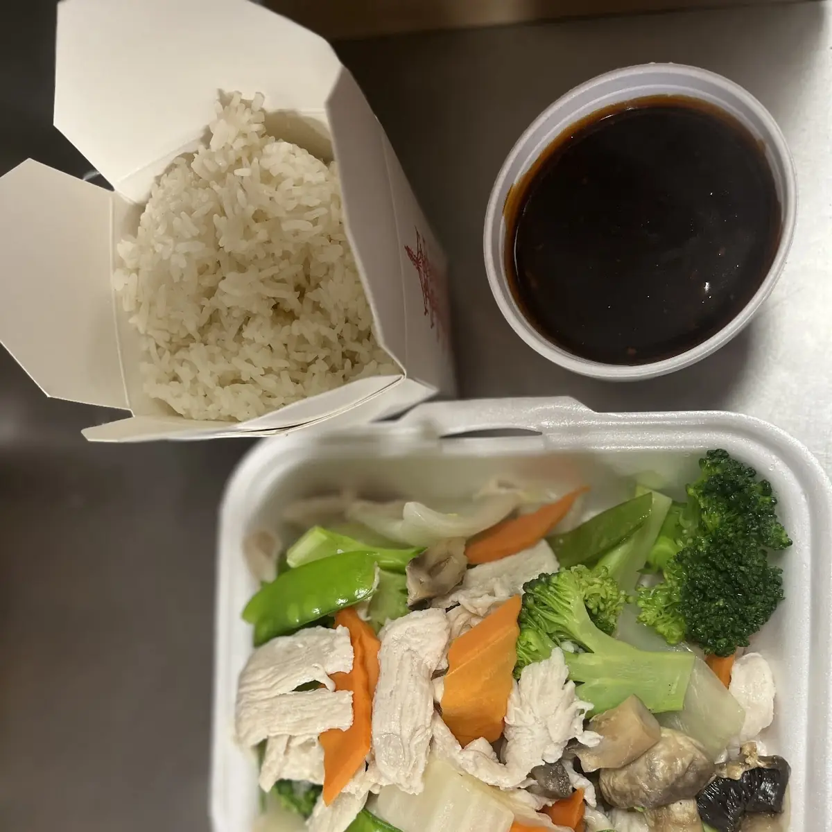 Steamed Chicken w Mixed Vegetable