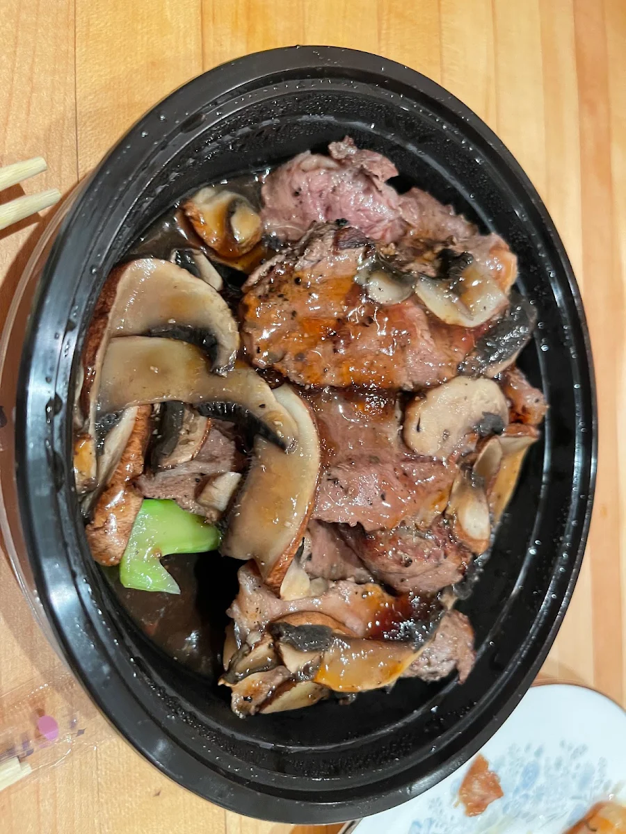 Beef and Mushrooms, Yakimono