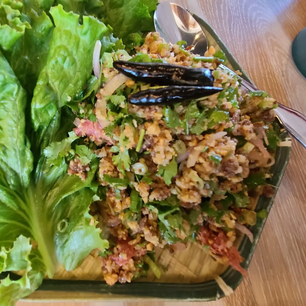 Nam Khao Crispy Rice Salad
