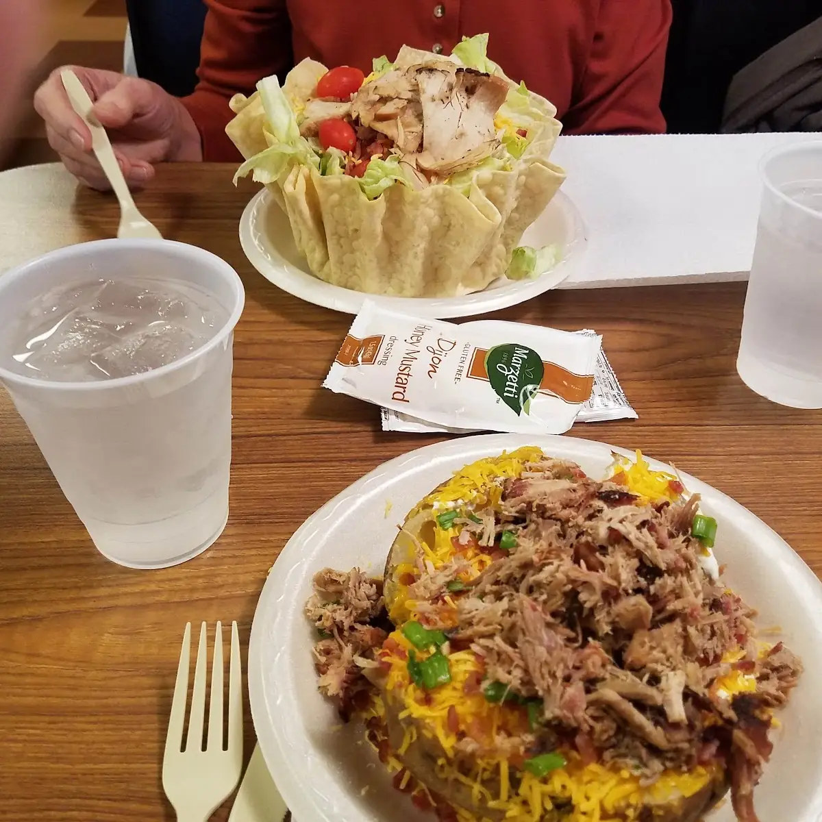 Salad Bowl and Loaded Baked Potato