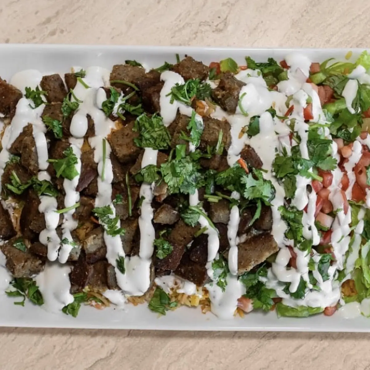 Lamb over Rice Salad