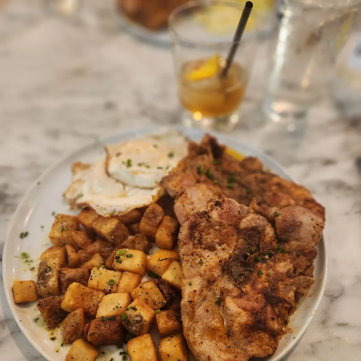 Pork Chop & Eggs