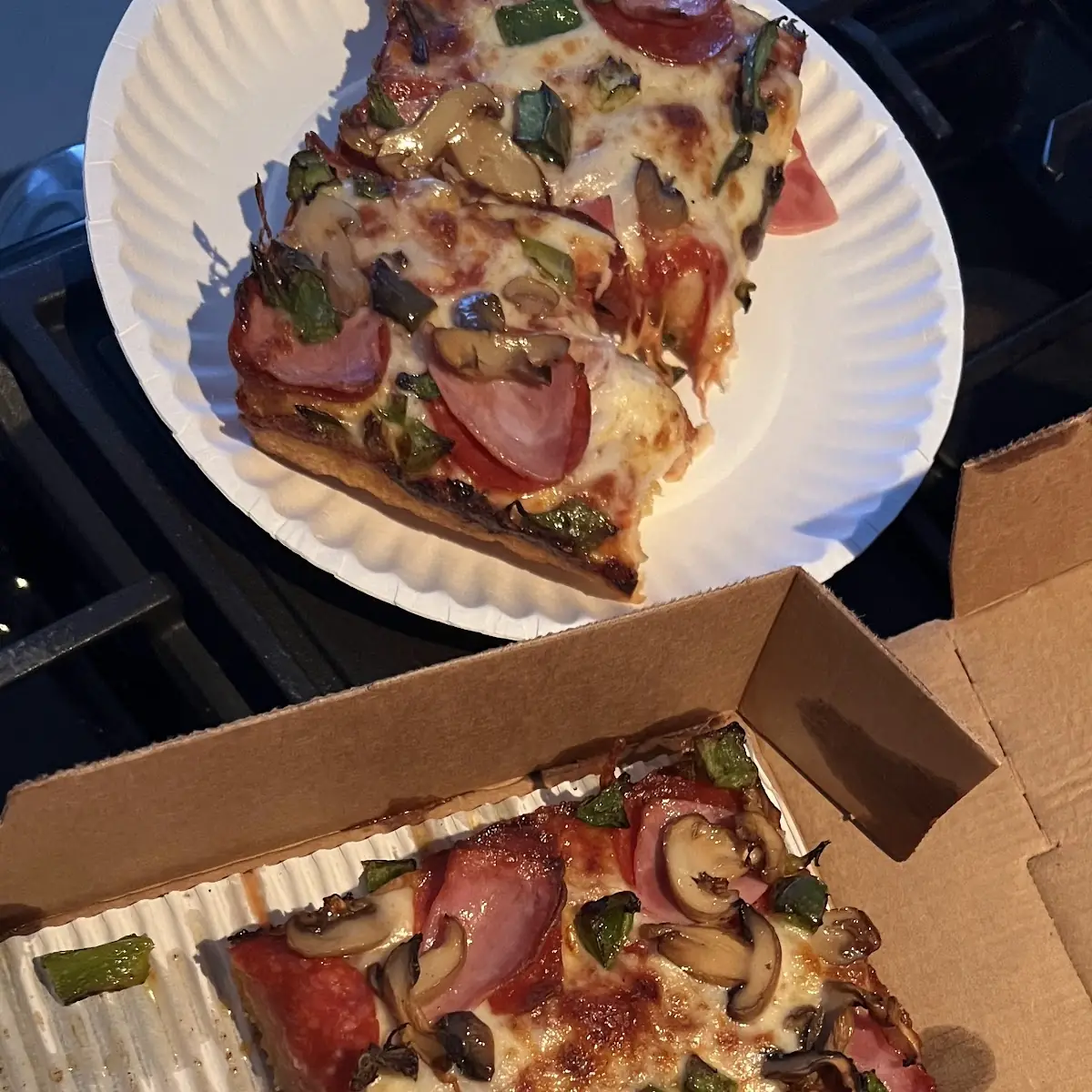 Green Peppers and Pepperoni
