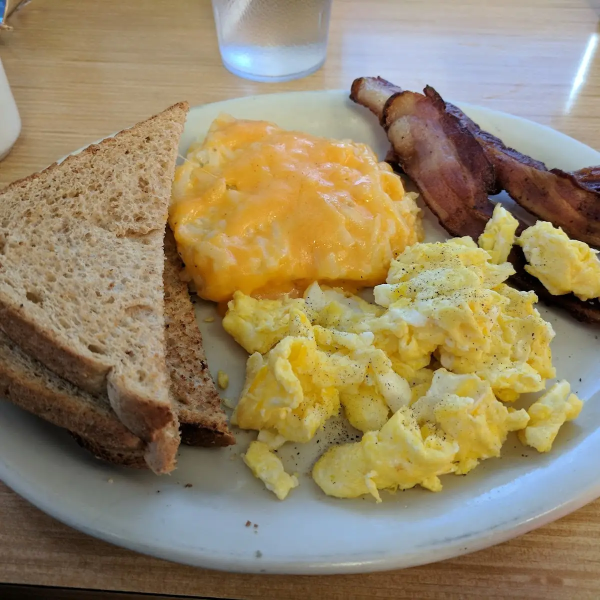 2 Eggs and Bacon and Hash Brown Potatoes
