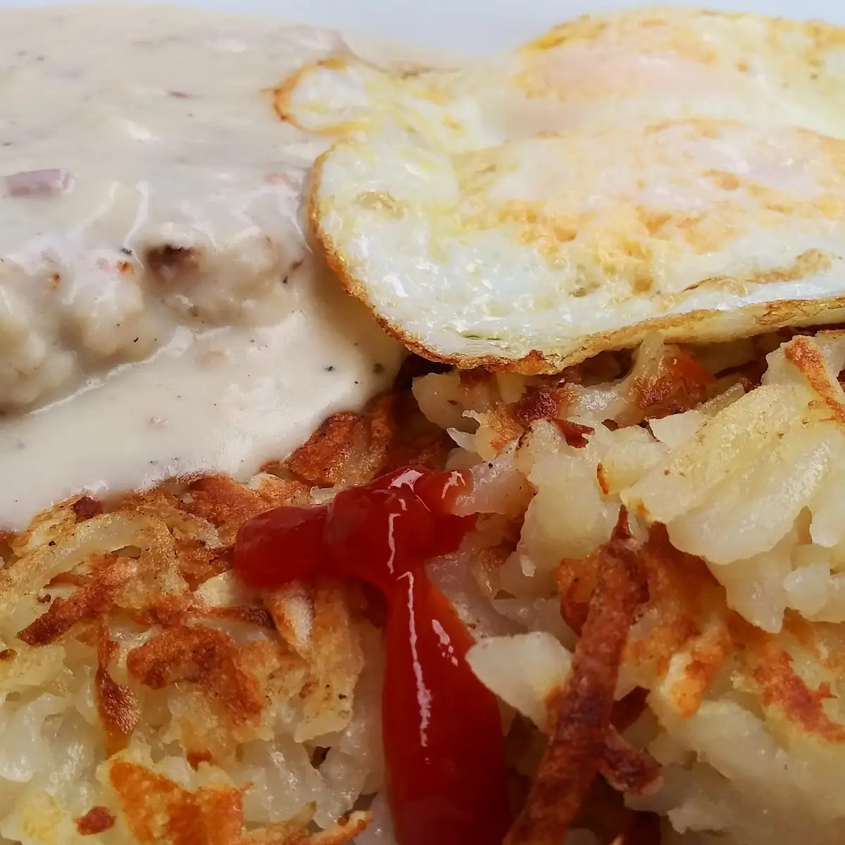 Country Fried Steak and Eggs with Potatoes