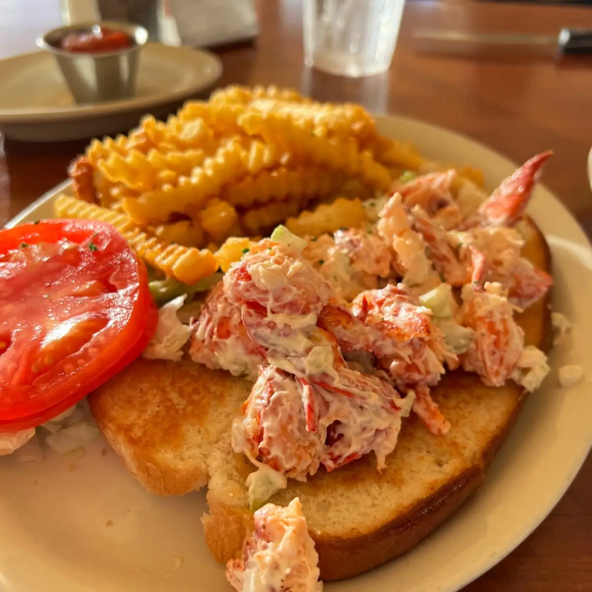 Lobster Roll with Side Salad