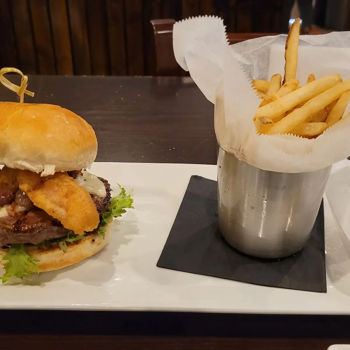 All American Burger with White Cheddar