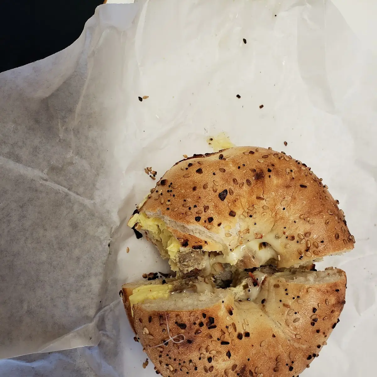 Sausage Egg and Cheese Bagel