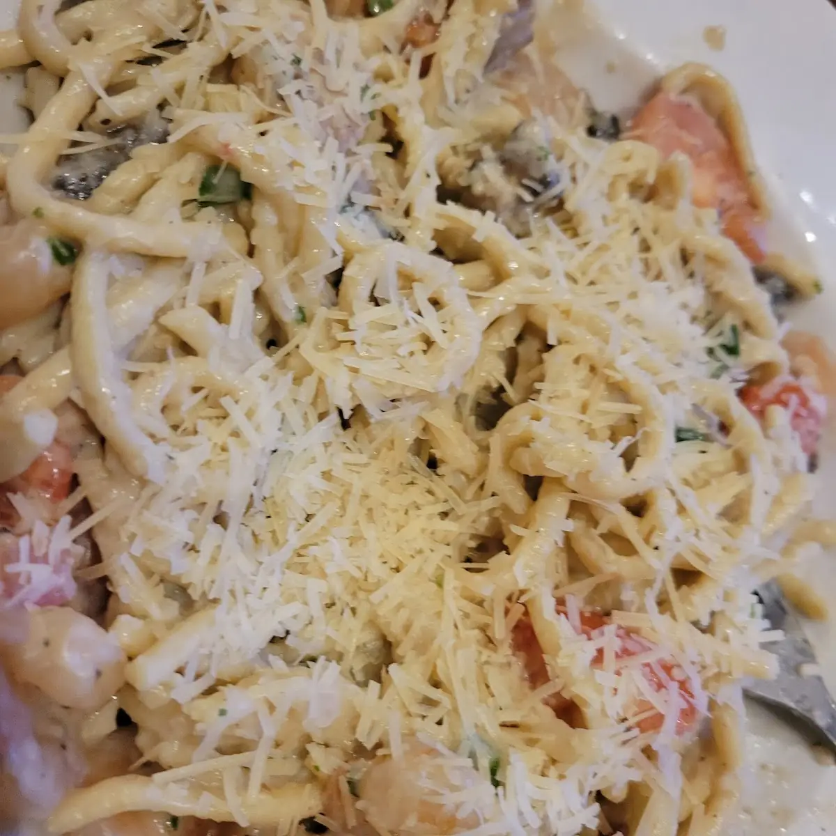 Bay Shrimp Fettuccine Alfredo