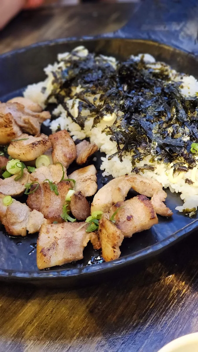 Buldak Grilled Pork Belly Riceball, Chicken V Sydney