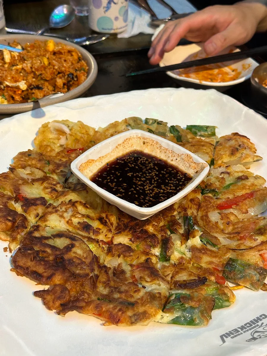 Busan Beef Pancake, Chicken V Sydney