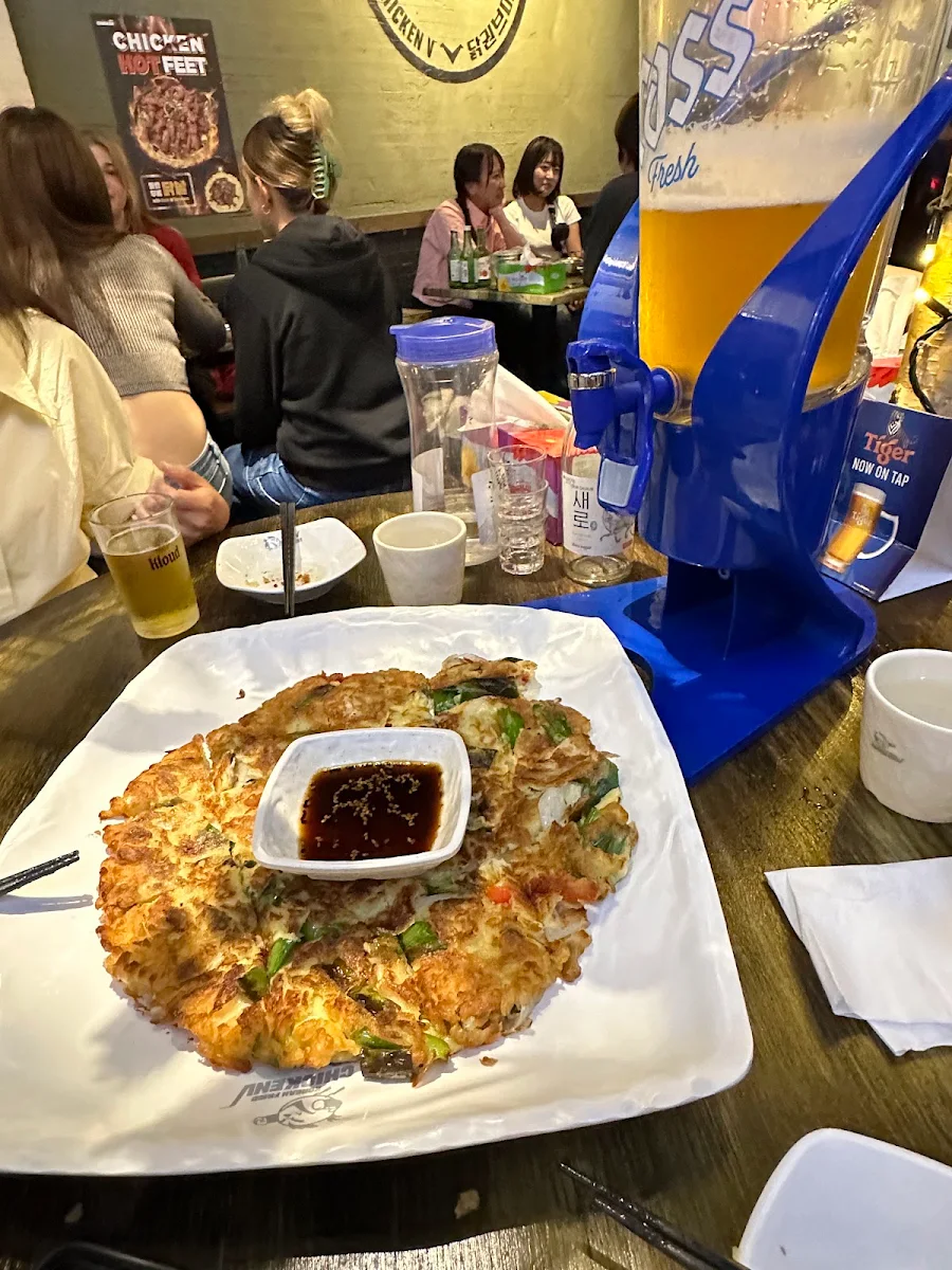 Seafood Pancake, Chicken V Sydney