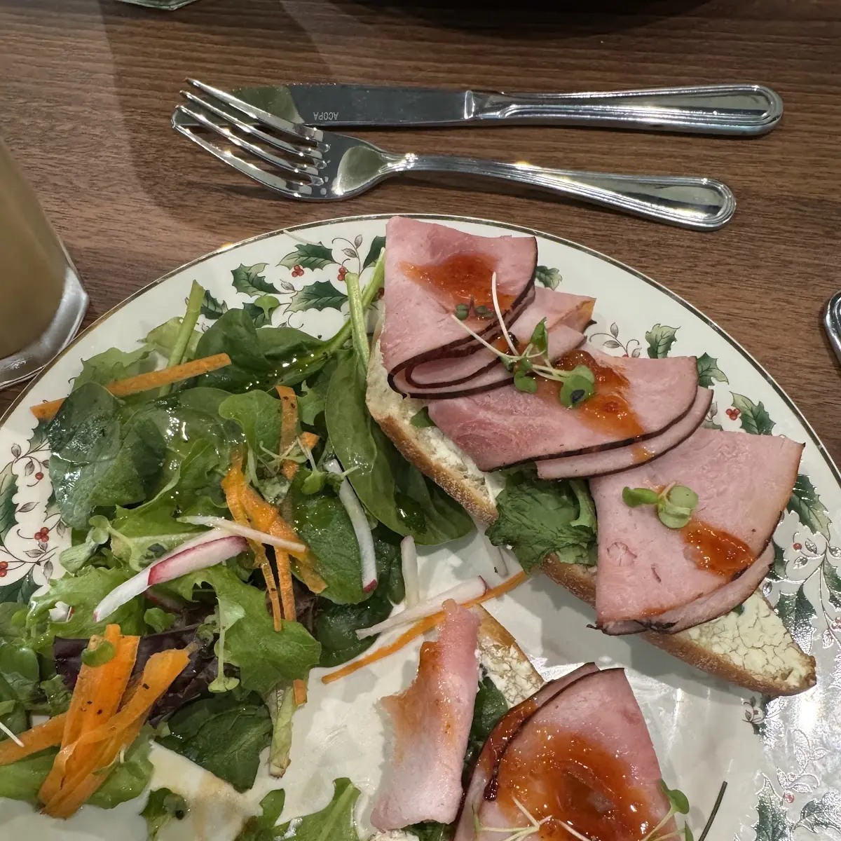 Ham & Goat Cheese Toast