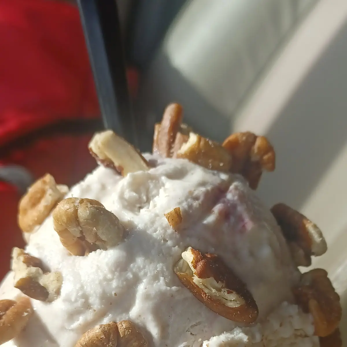 Strawberry Cheesecake Ice Cream with Nuts